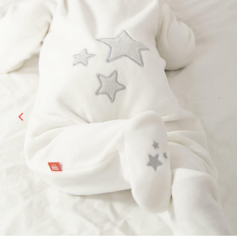 Magnetic Me Velour Footie Pajamas - Newborn